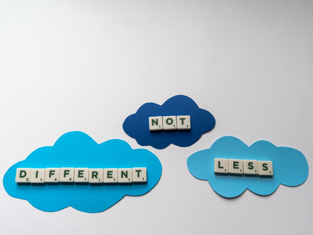 Wisdom Wednesday – Different Not&nbsp;Less